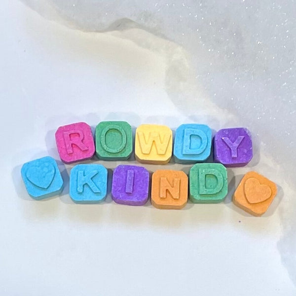 5x Rowdy Rainbow Bath Bombs - Pack of 30 - Rowdy Kind